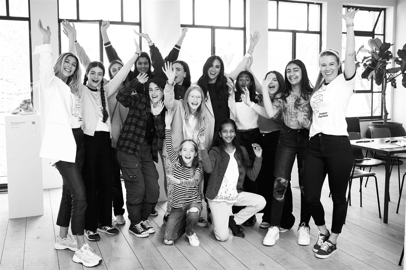 A team photo during Meghan’s session (Chris Allerton/Archewell/PA)