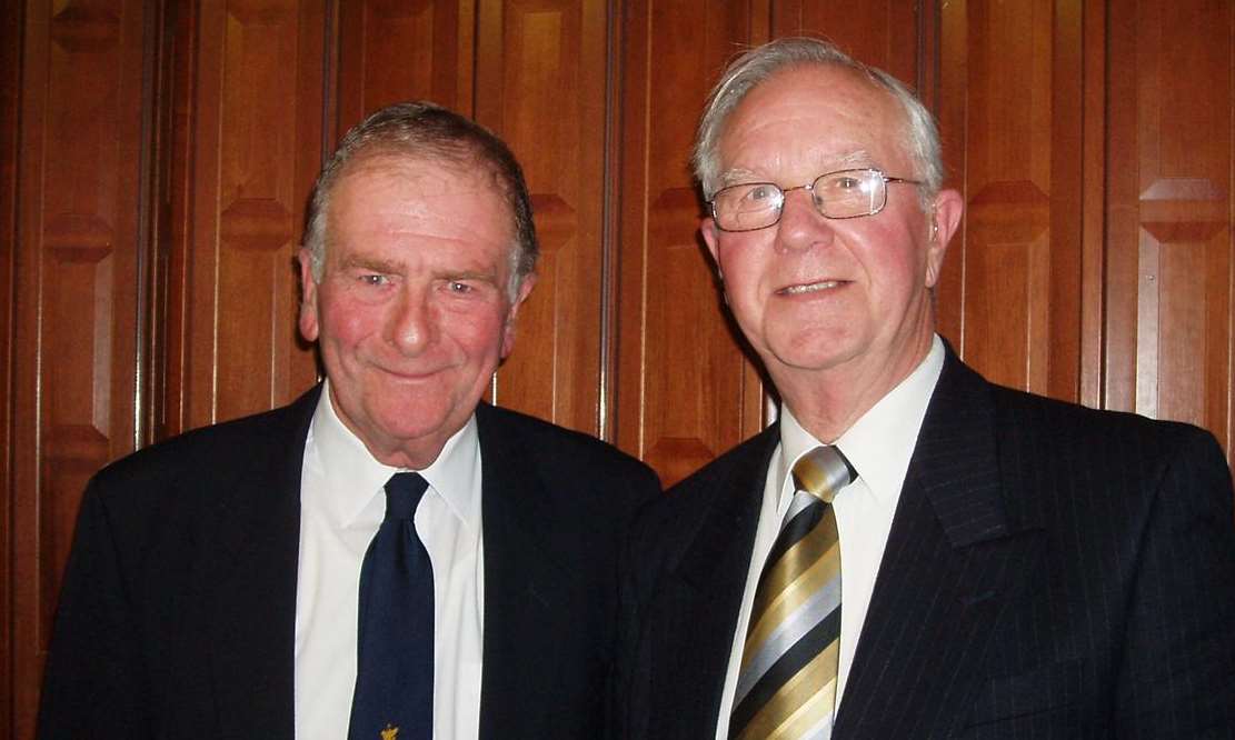 Former city council leader Jim Nock with Herne Bay Sir Roger Gale