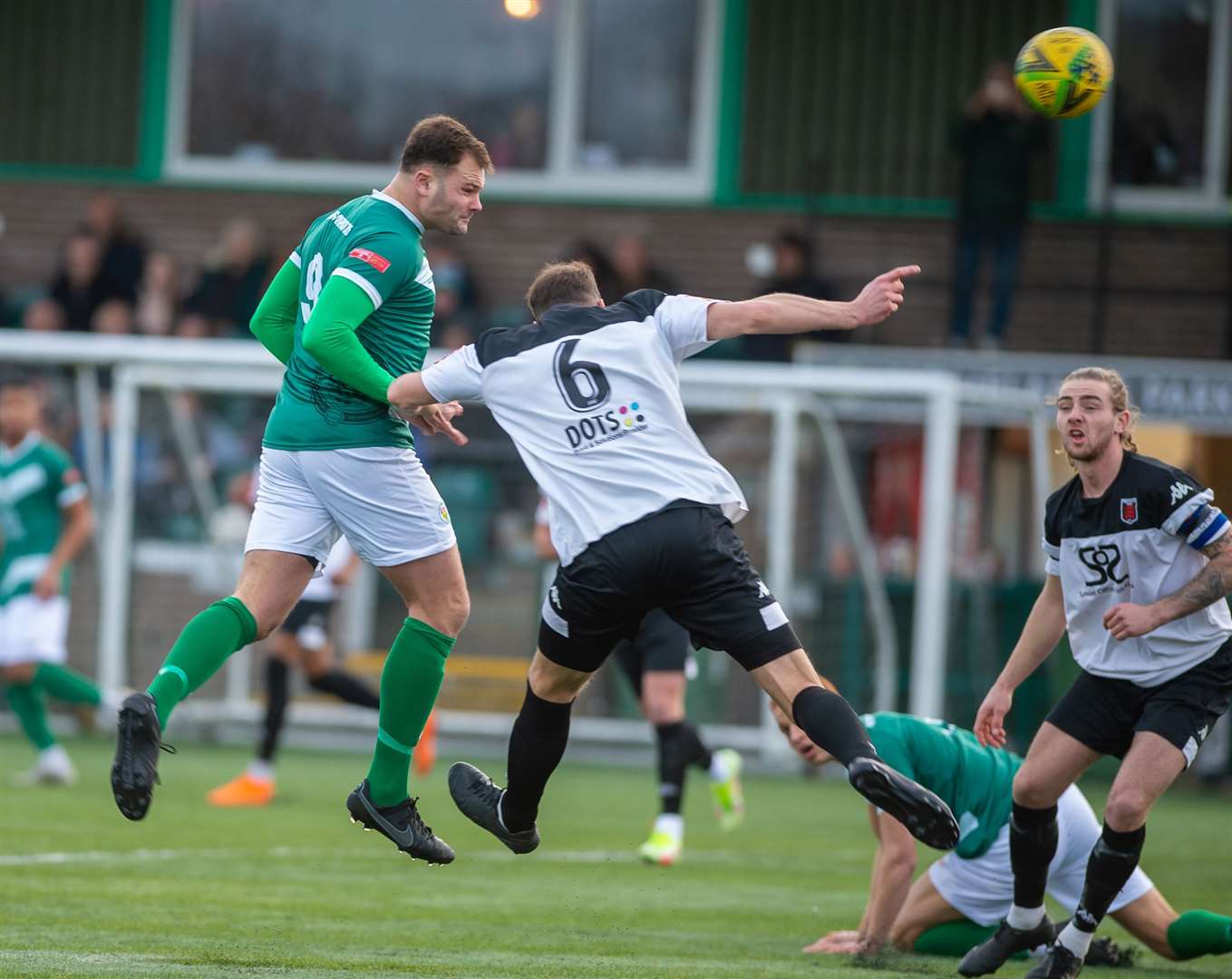 Gary Lockyer puts Ashford 1-0 up against Faversham Picture: Ian Scammell