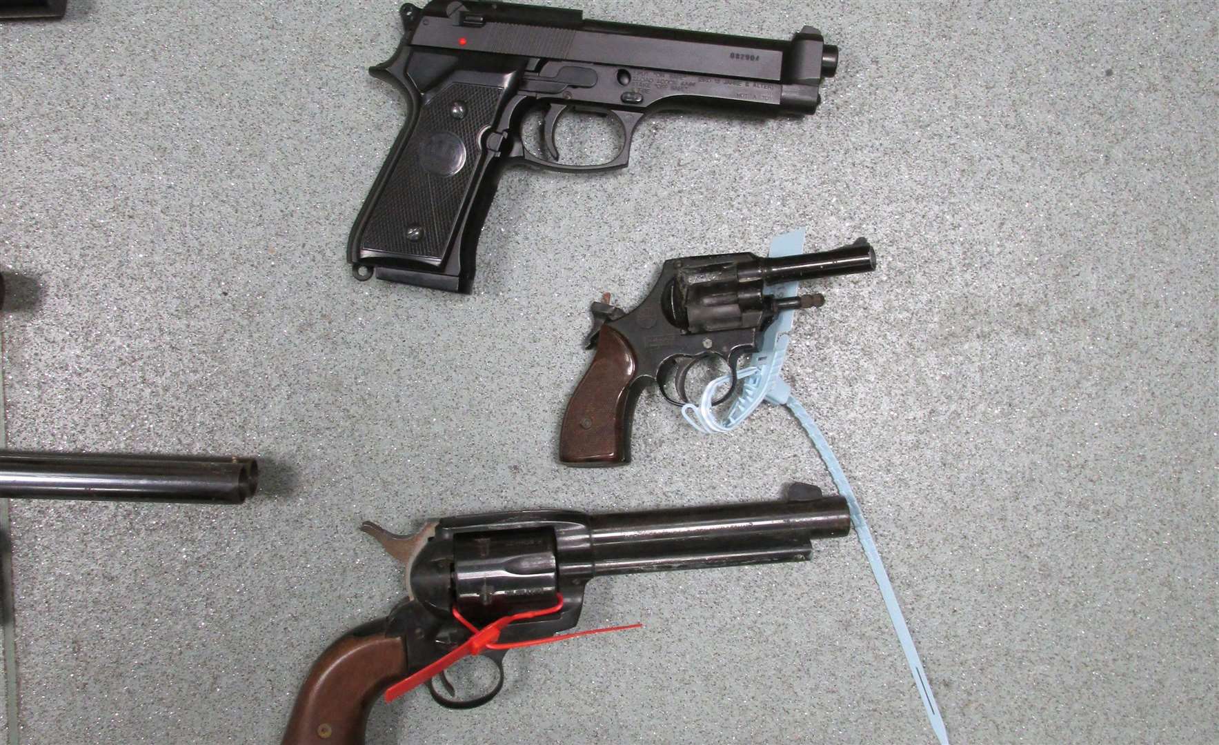 Some guns handed in to police during a previous firearms surrender. Picture: Kent Police