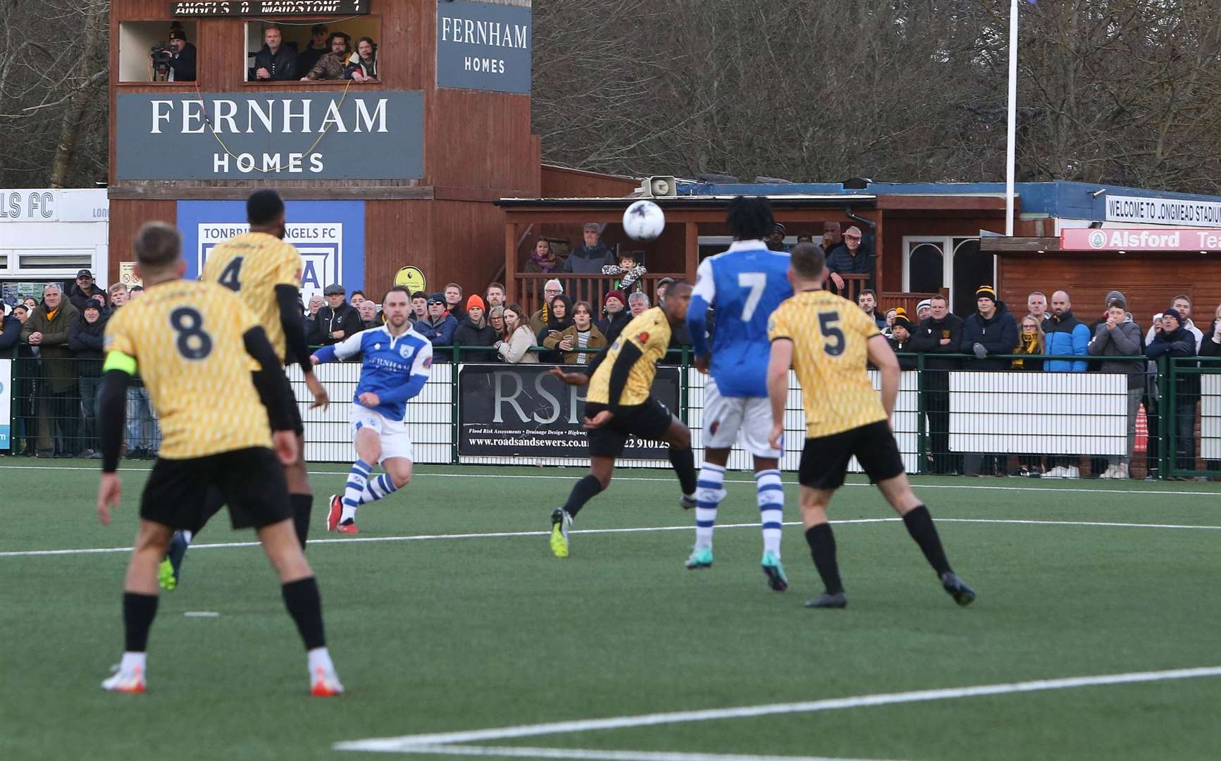 Jordan Higgs' injury-time leveller in the Boxing Day clash against Maidstone Picture: David Couldridge