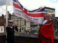 Flag raising ceremony