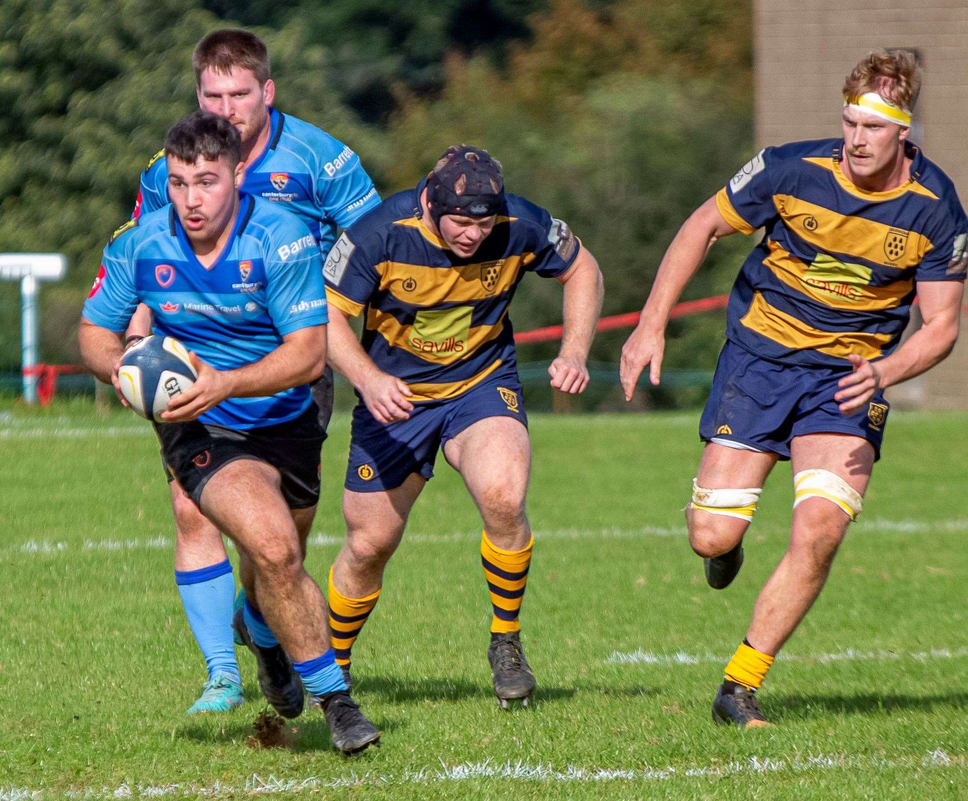 Canterbury's Eoin O'Donoghue helps make it two wins out of two at the weekend. Picture: Phillipa Hilton