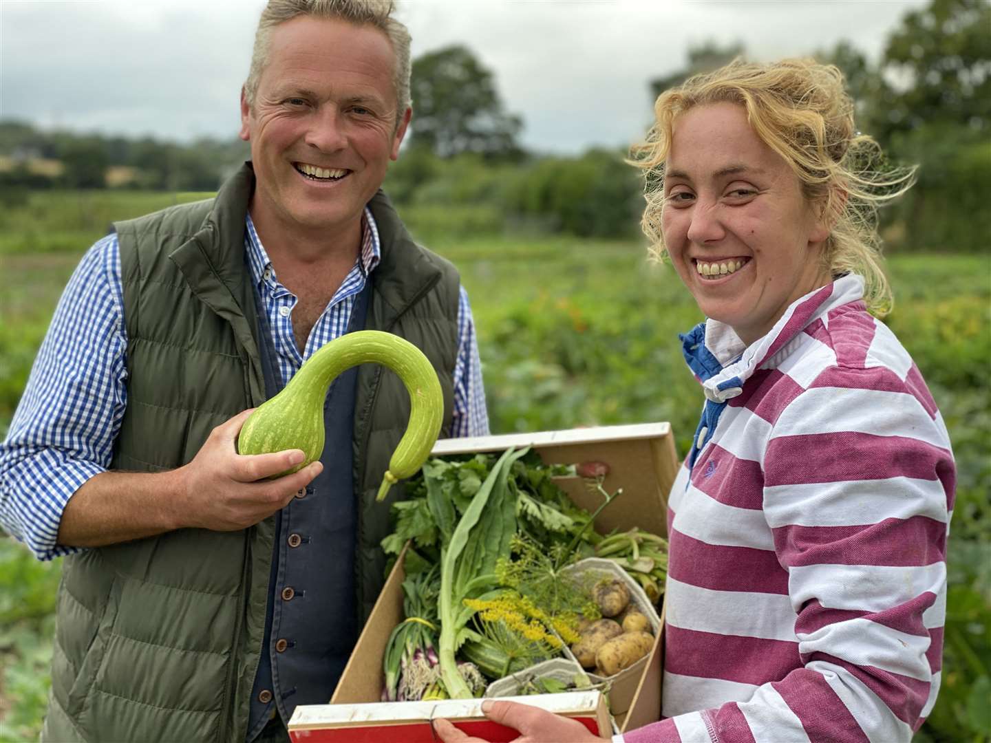 Jules Hudson and Laura Brady at the Chartham-based farm