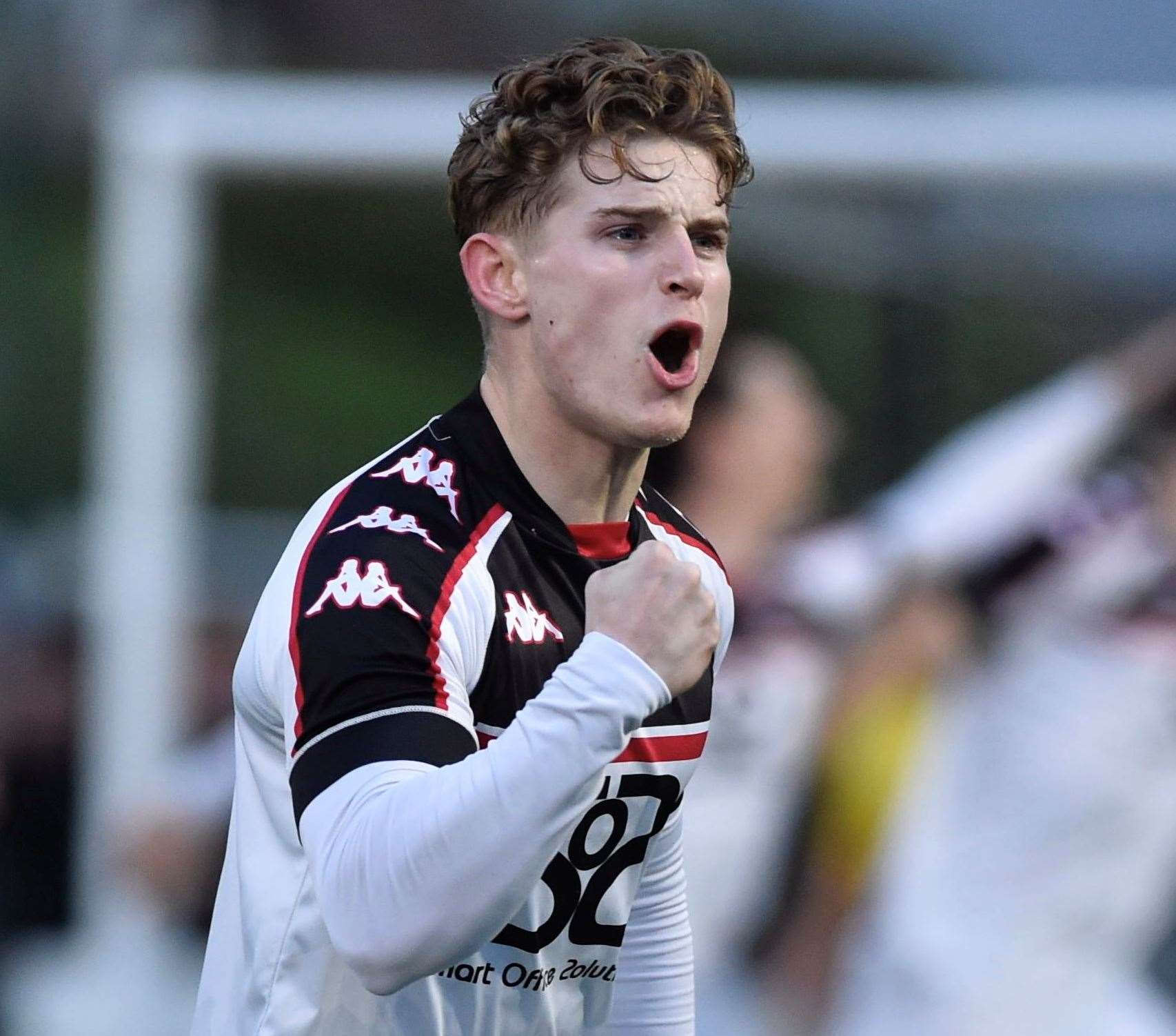 Nathan Wood - was at the double in Faversham’s 5-1 win at Bearsted on Tuesday. Picture: Ian Scammell