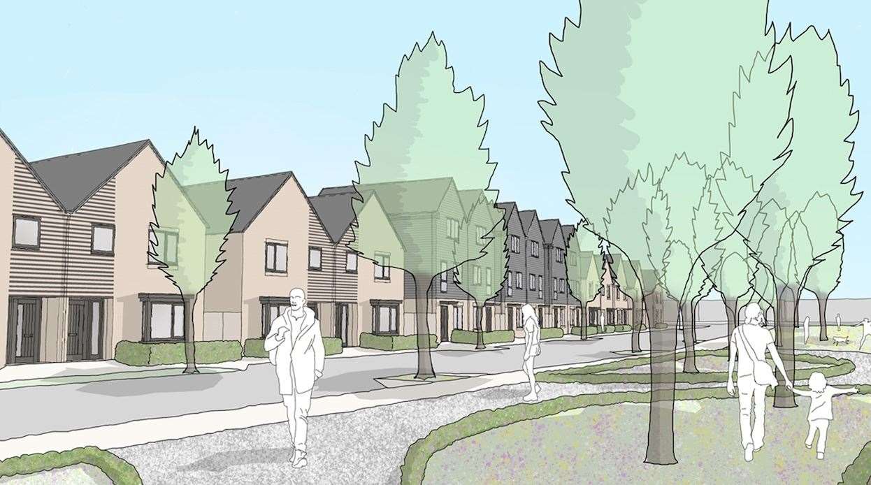 Artist impressions of the Taylor Wimpey development plans at Stone Pit near Dartford. Picture: Taylor Wimpey