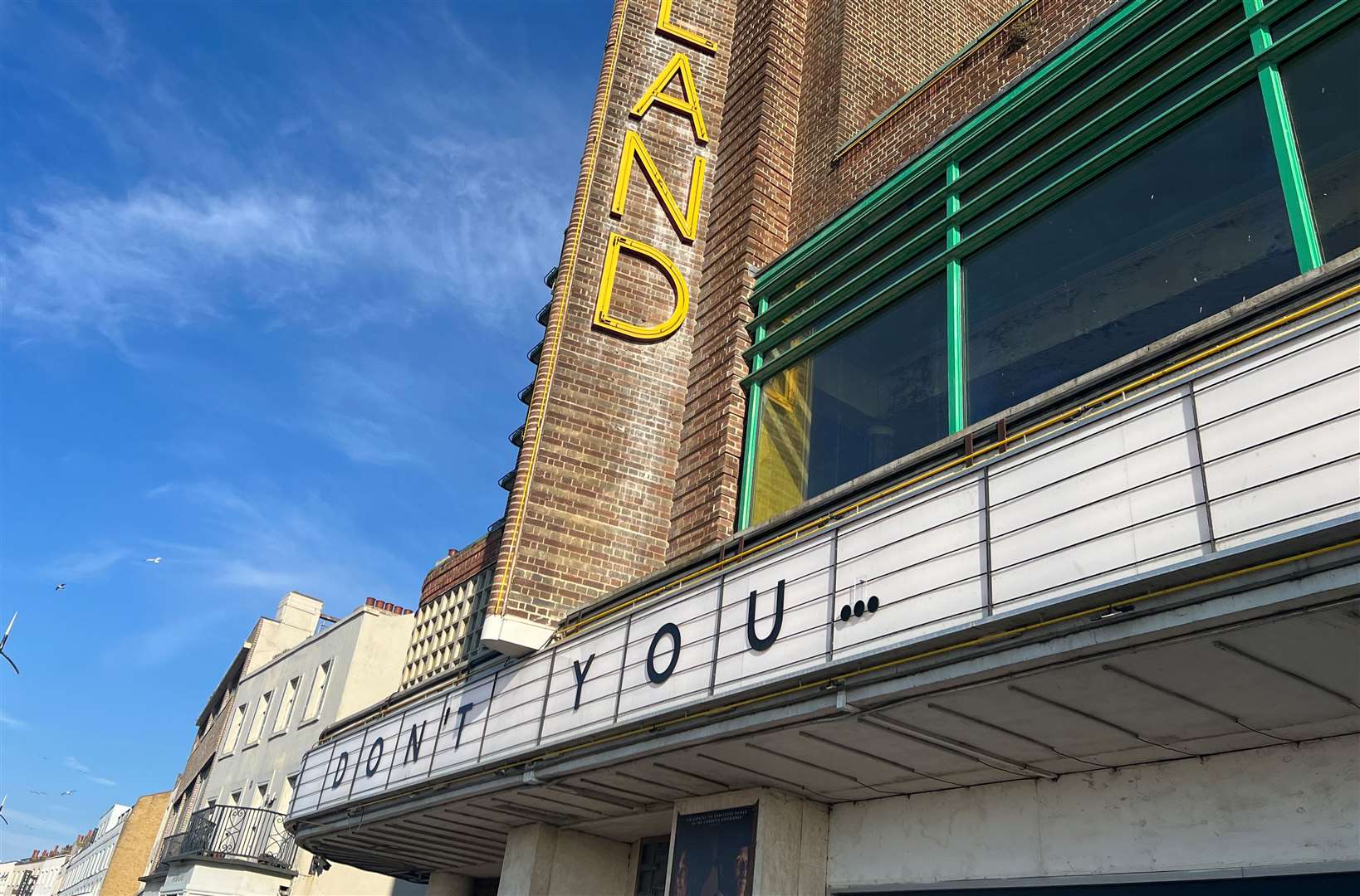 Simple Minds' Don't You (Forget About Me) gets a nod outside the venue's old cinema