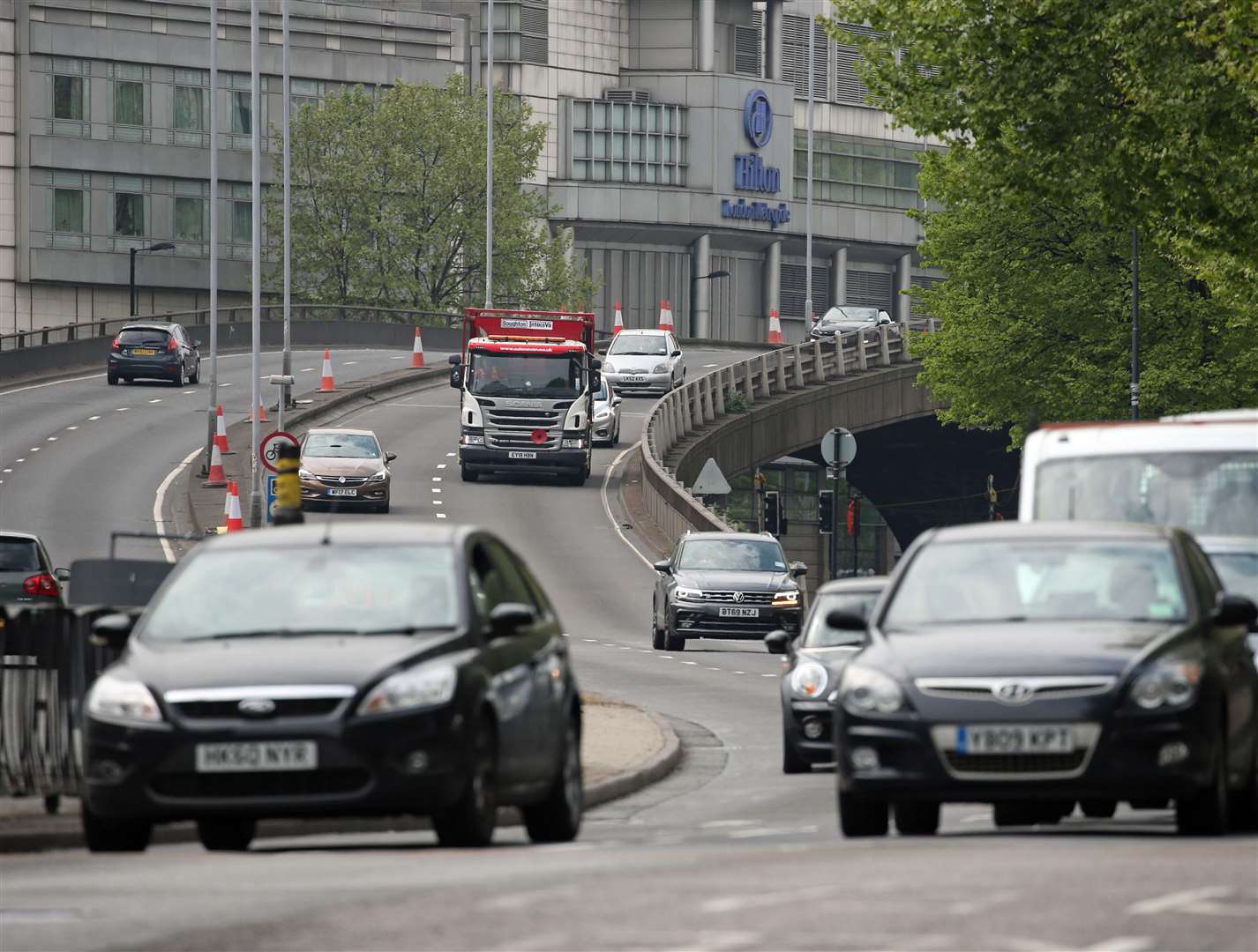 The Marylebone Road in London was in the top 10 (PA)