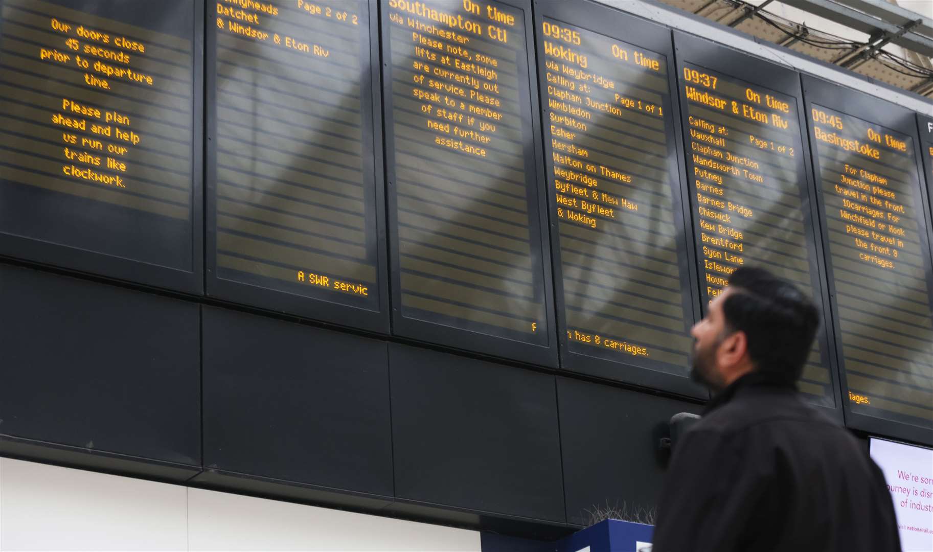 Commuters are facing severe disruption due to overhead wire damage (PA/ James Manning)