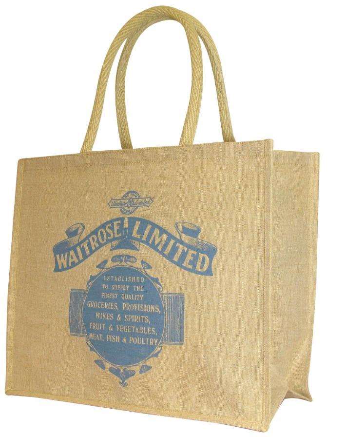 Waitrose hessian shopping discount bags