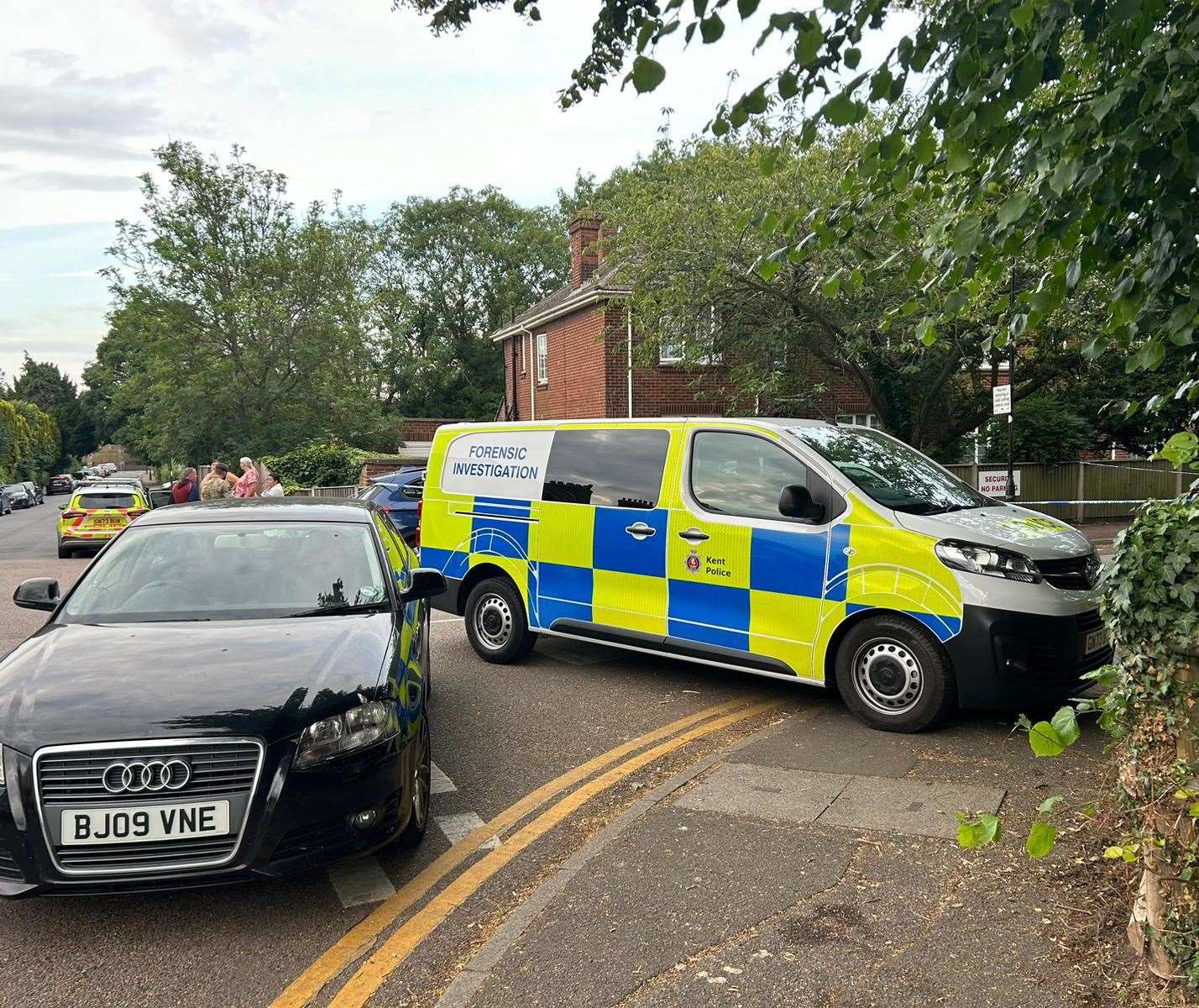 Police have been called to Sally Port Gardens in Gillingham following a 'serious assault'. Picture: Brad Harper/KMG