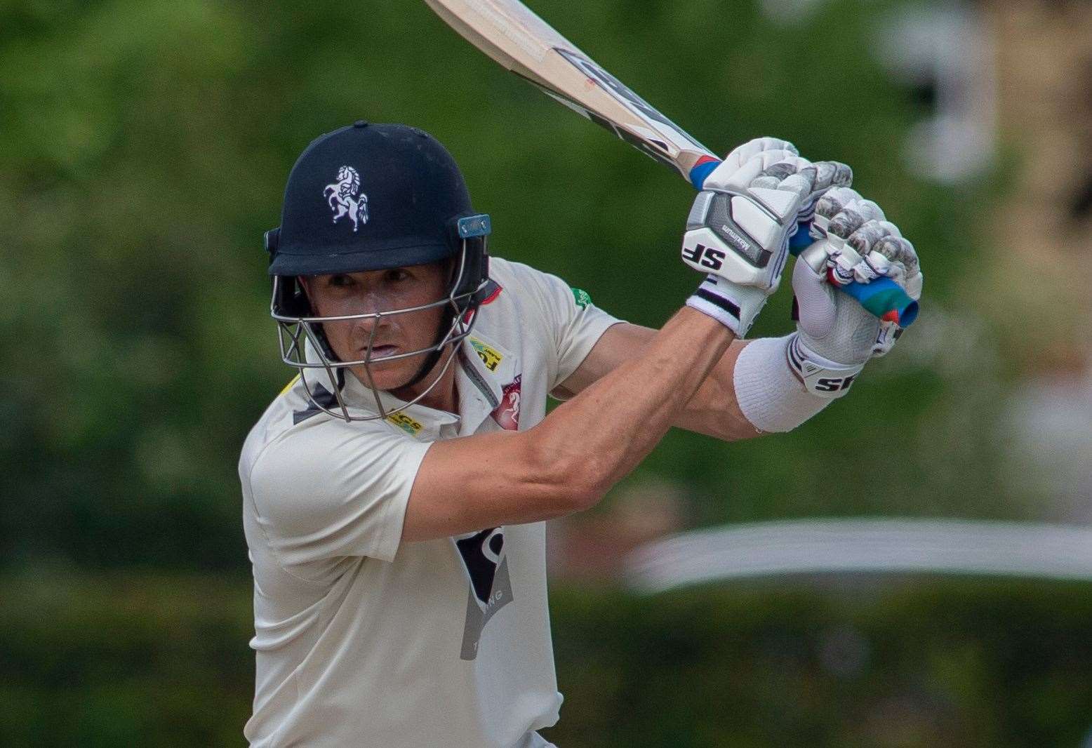 Joe Denly batting for Kent Picture: Ady Kerry