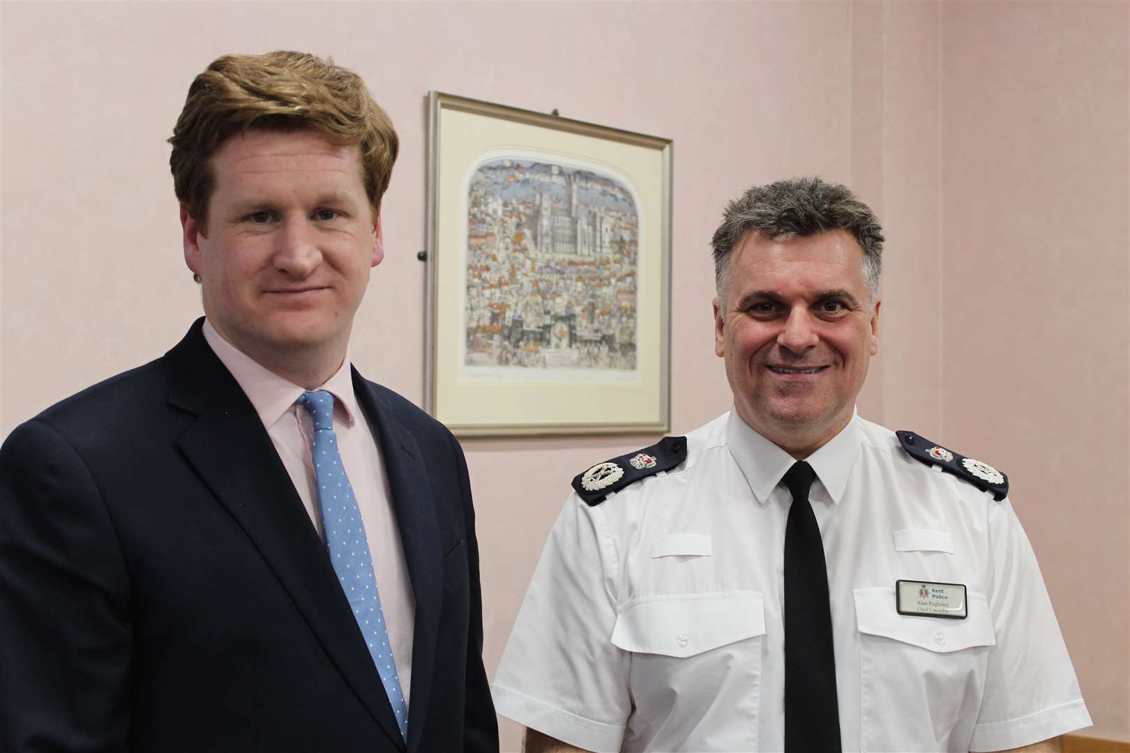 Crime Comissioner Matthew Scott, left, will choose Alan Pughsley's, right, replacement