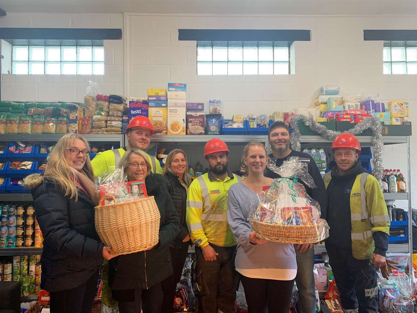 Staff and donors at the Sevenoaks Community Cupboard