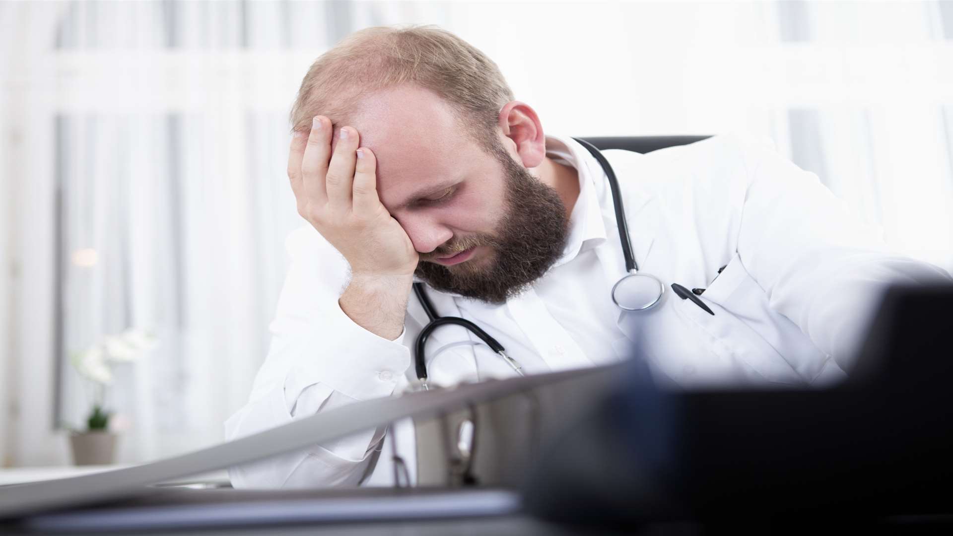 Doctors under pressure. Stock image