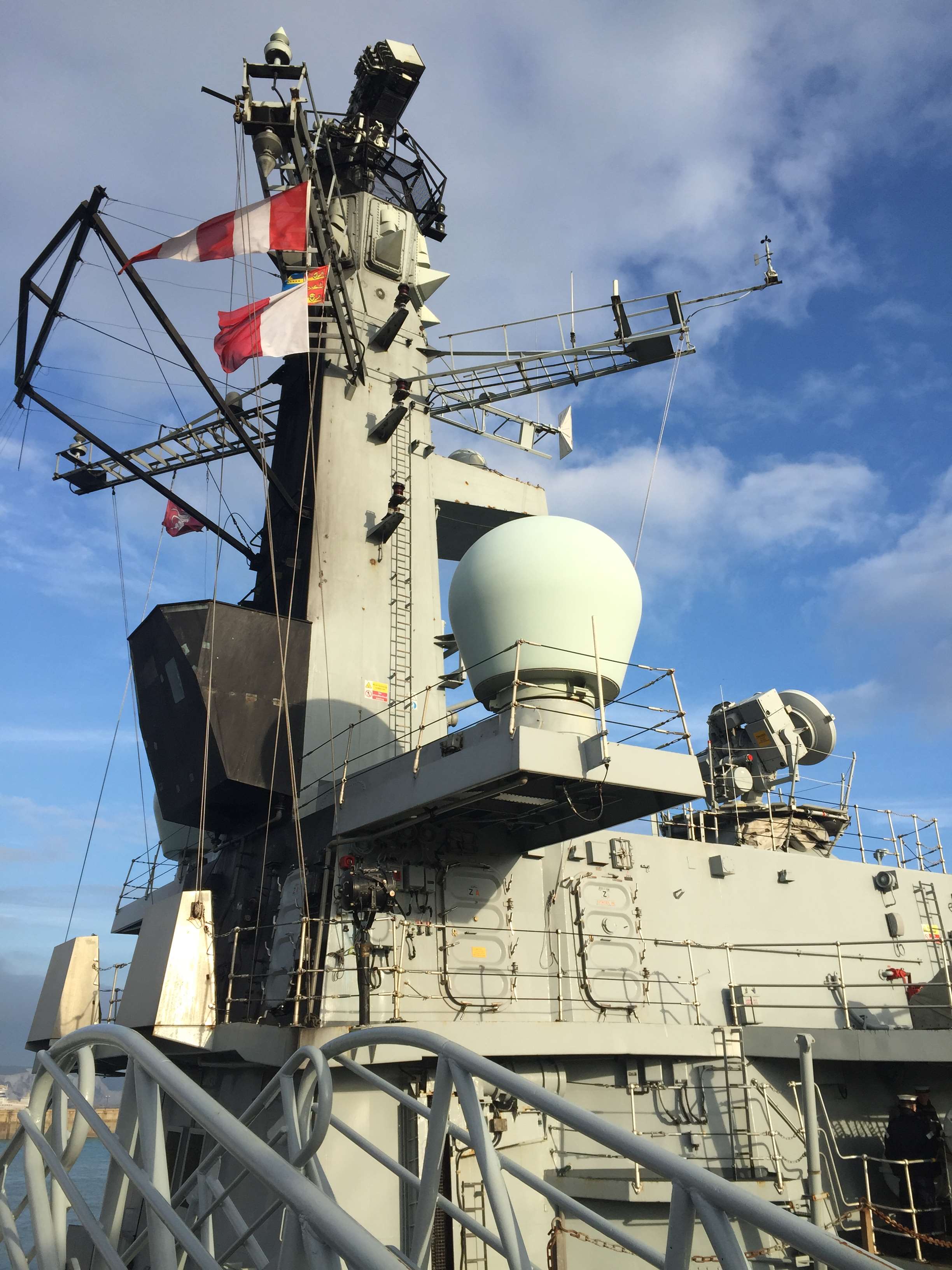 HMS Kent is in Dover for three days