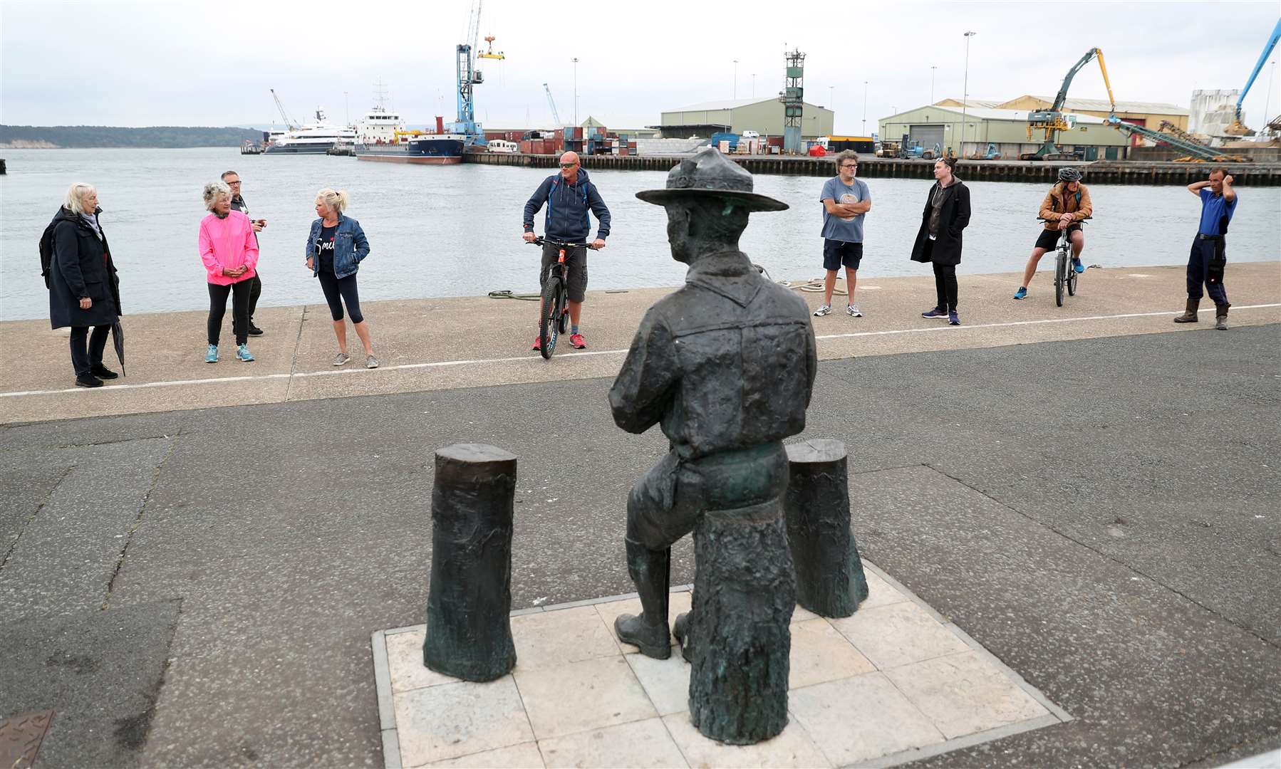 A statue of Robert Baden-Powell on Poole Quay in Dorset (Andrew Matthews/PA)