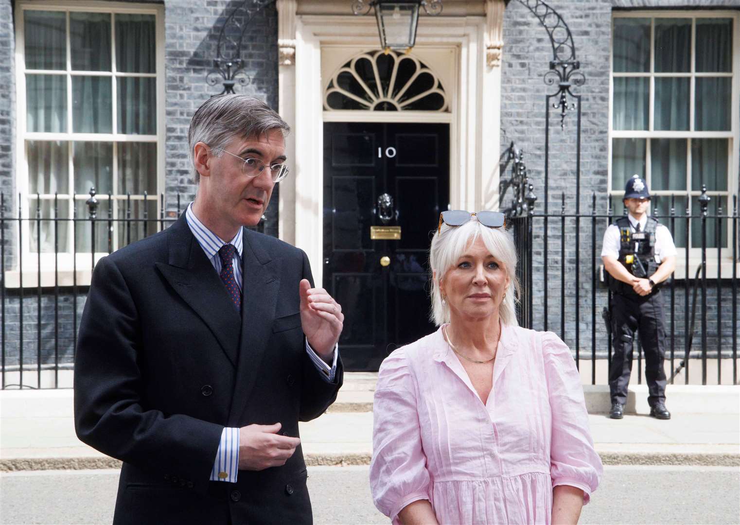 Jacob Rees-Mogg was criticised by Nadine Dorries for his ‘Dickensian’ push to make civil service staff return to the office (Karl Black/Alamy/PA)