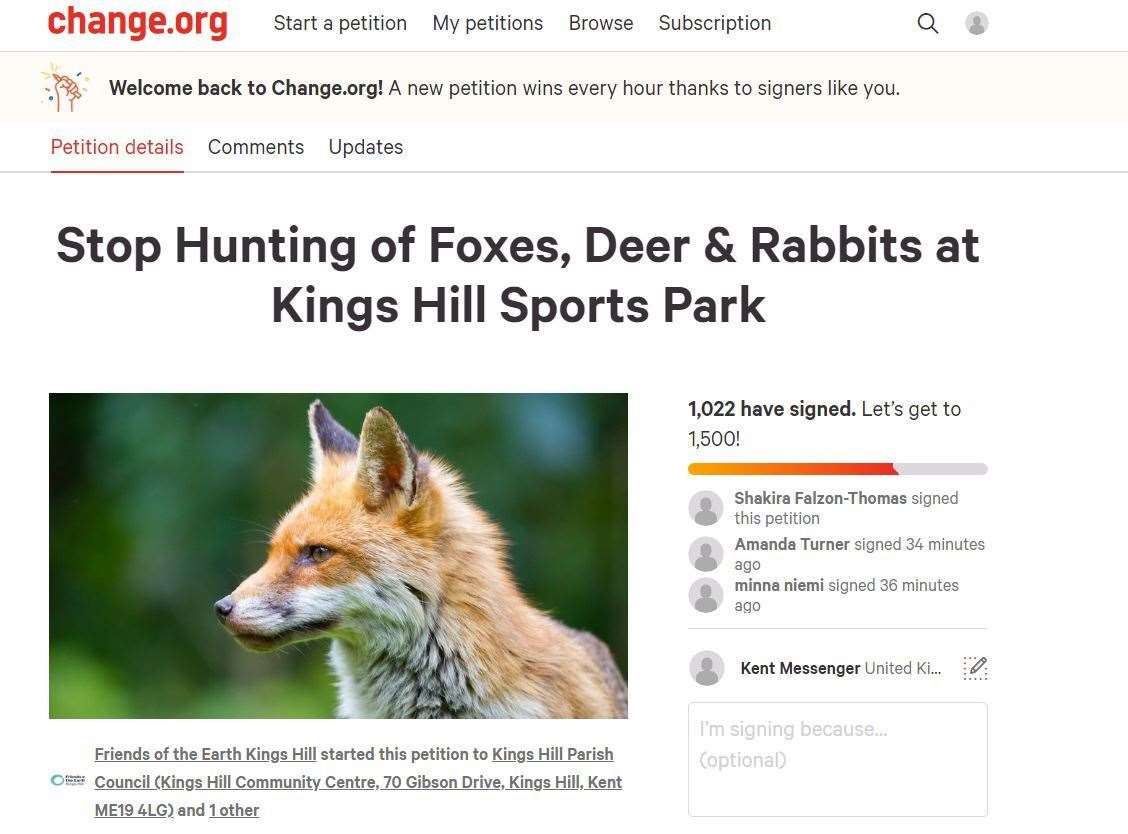 The online petition (42949114)