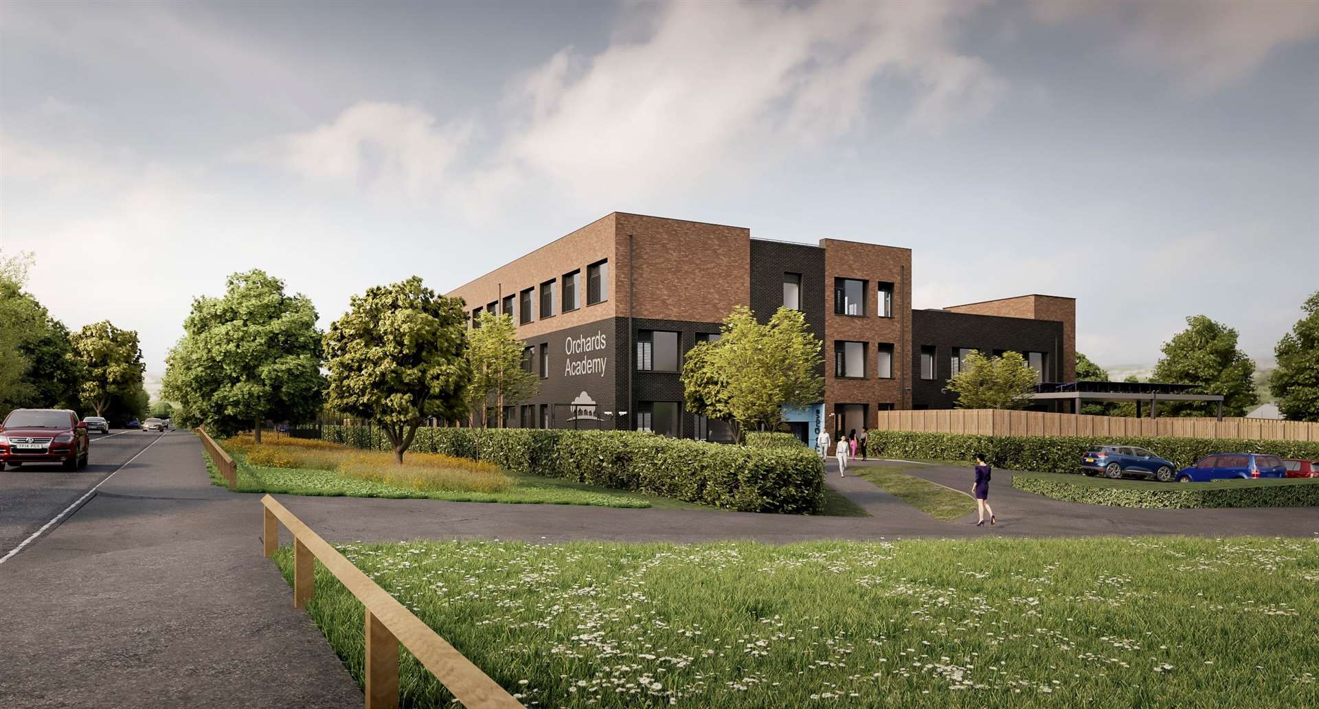 How the Orchards Academy Swanley will look. Photo: Bond Bryan Architects and the Department for Education