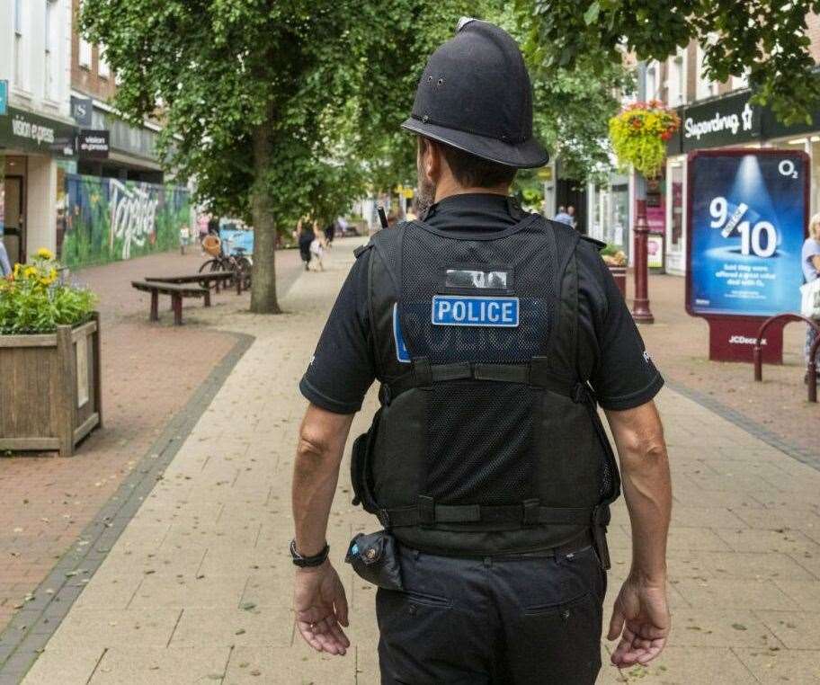 Police on patrol in Tunbridge Wells. Picture: Kent Police