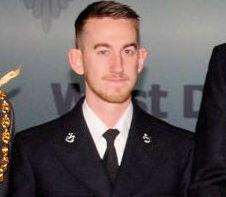 PC Christopher Williams helped save a man whose life was at risk in the River Medway