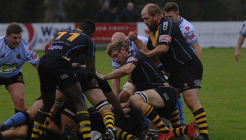 Action from Canterbury's match with Dings Crusaders.