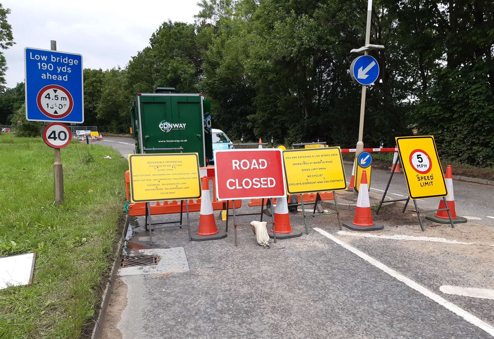 A25 Road Closure At Platt For Sewage Works By Southern Water Could Last 