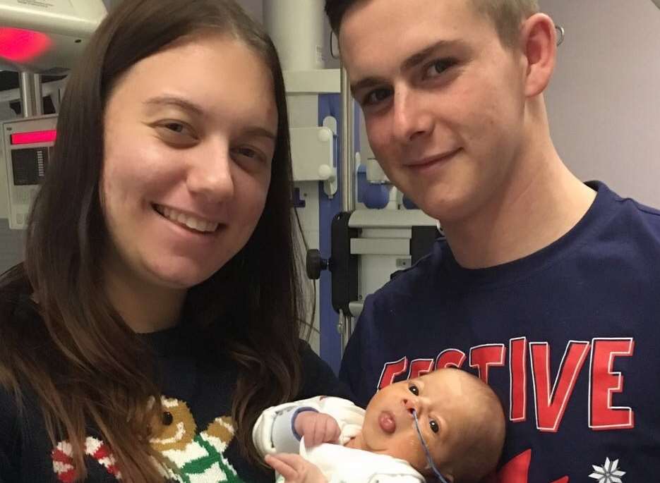 Bianca Davies and Jack Brockman with Florence