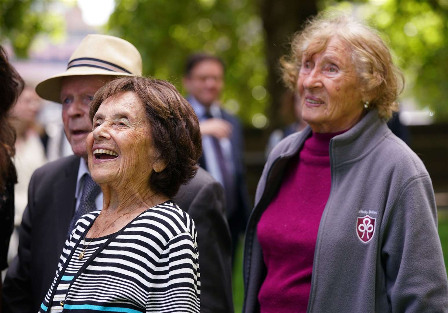 Lily Ebert, left, pictured in July 2021 with fellow Holocaust survivors Sir Ben Helfgott and Susan Pollack (PA)