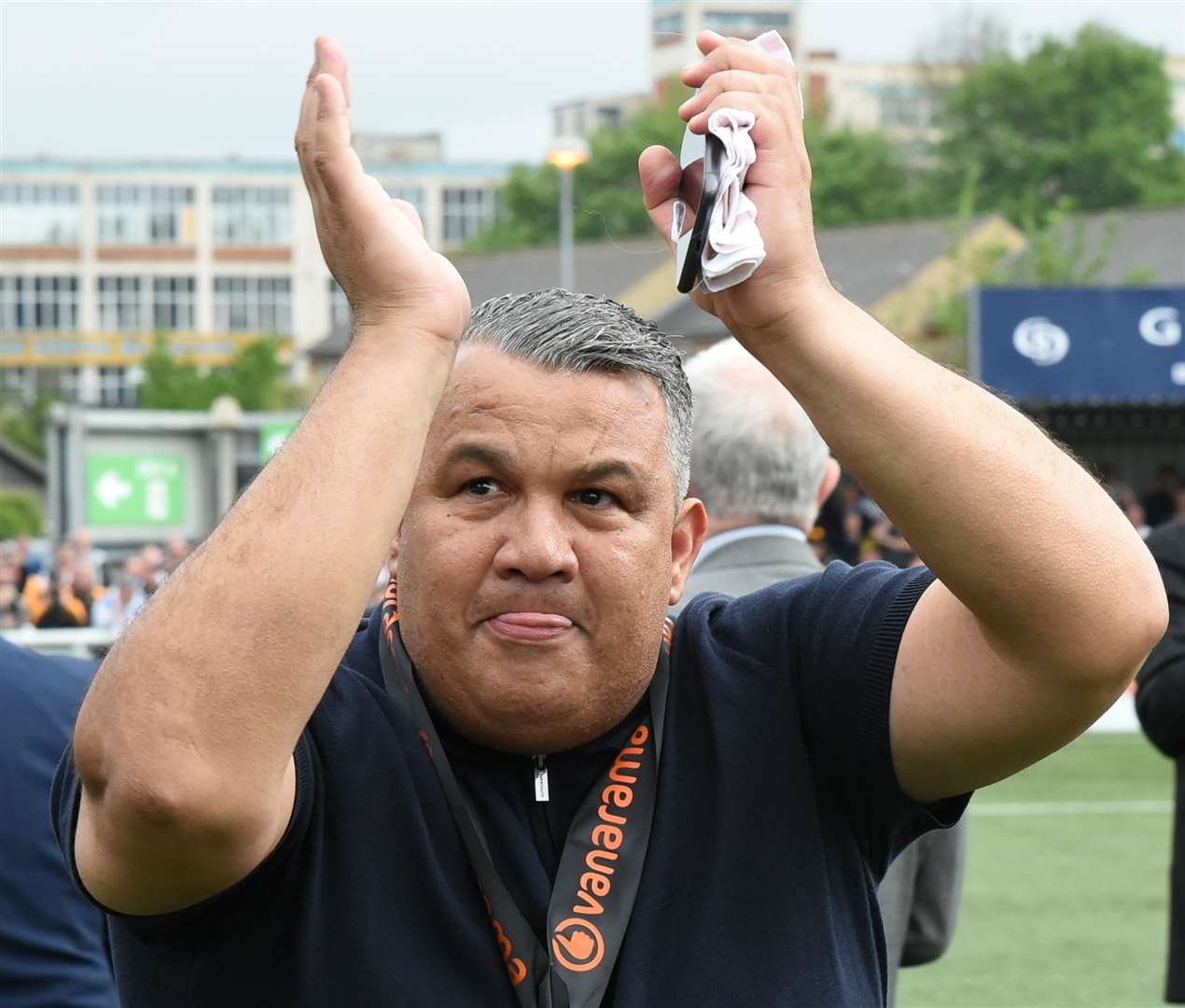 Maidstone United manager Hakan Hayrettin Picture: Steve Terrell