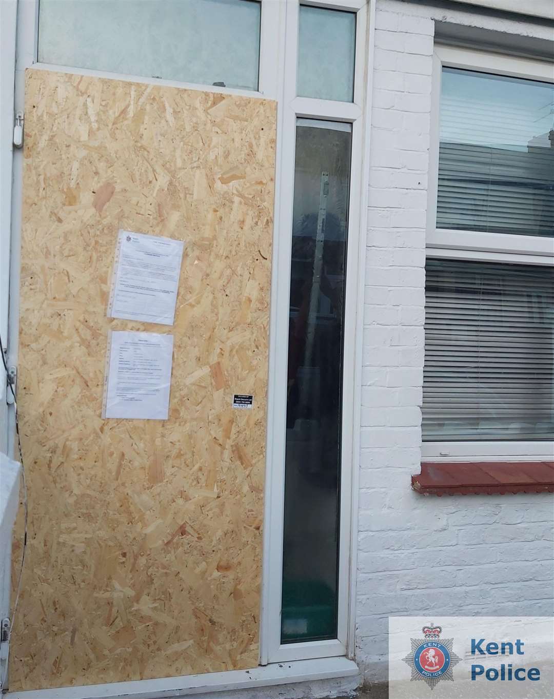The house in Milton Road, Gillingham, has been shut down by police. Picture: Kent Police