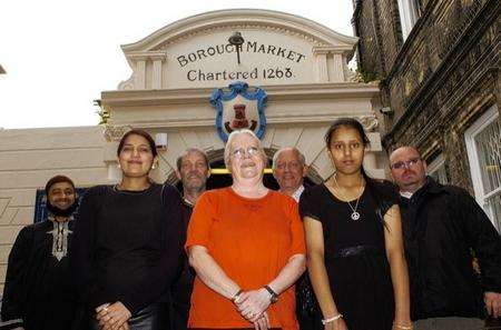 Market traders in Gravesend