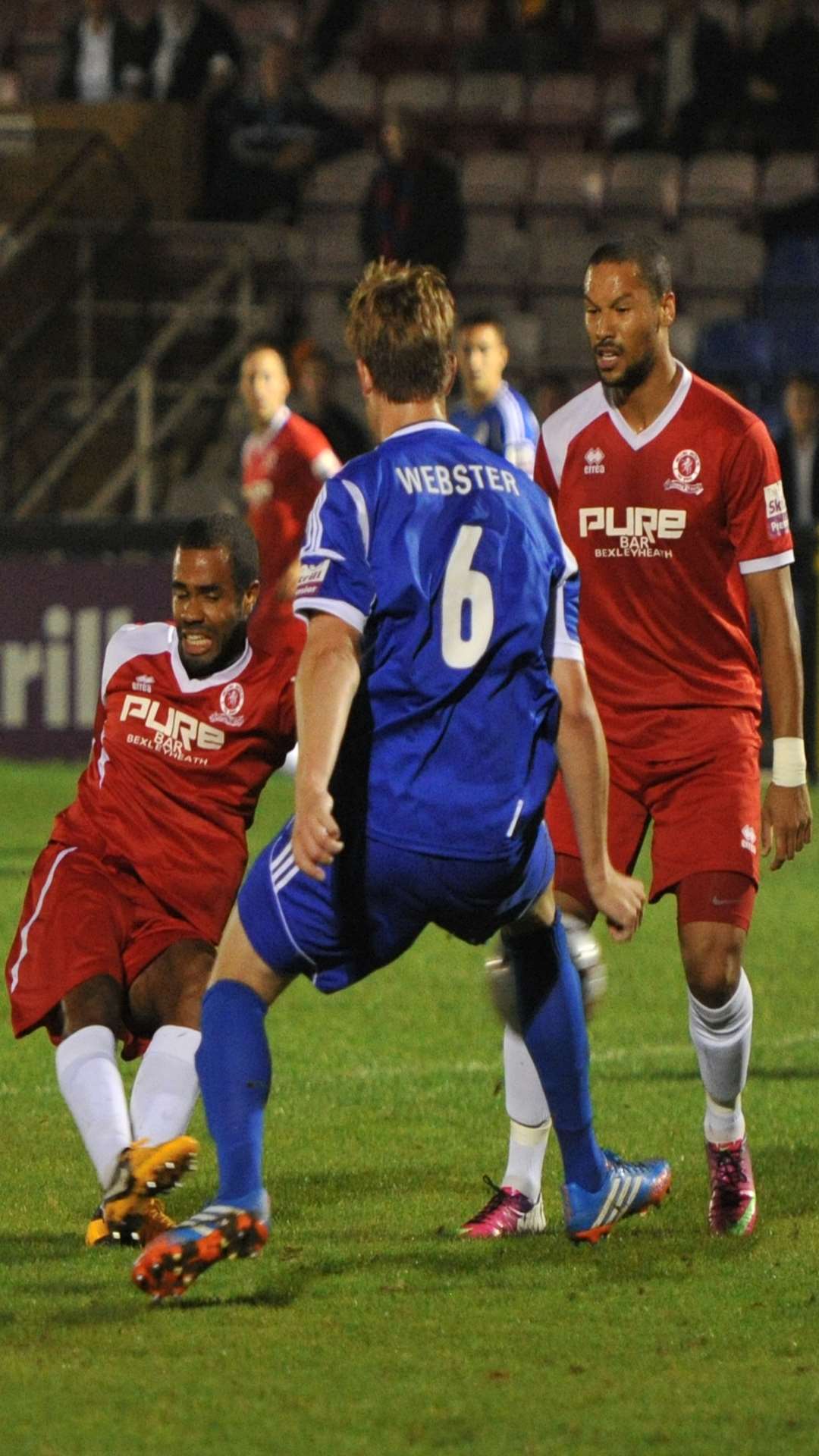 Alex Dyer scores for Welling against Aldershot Picture: Keith Gillard