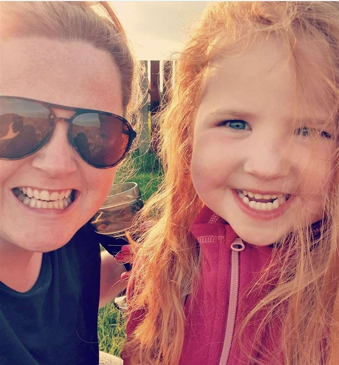 Addison Black with her mother Carli (Newcastle University/PA)