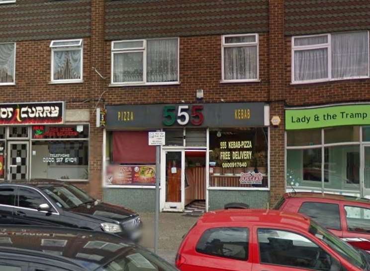 The 555 takeaway in Ramsgate. Picture: Google.