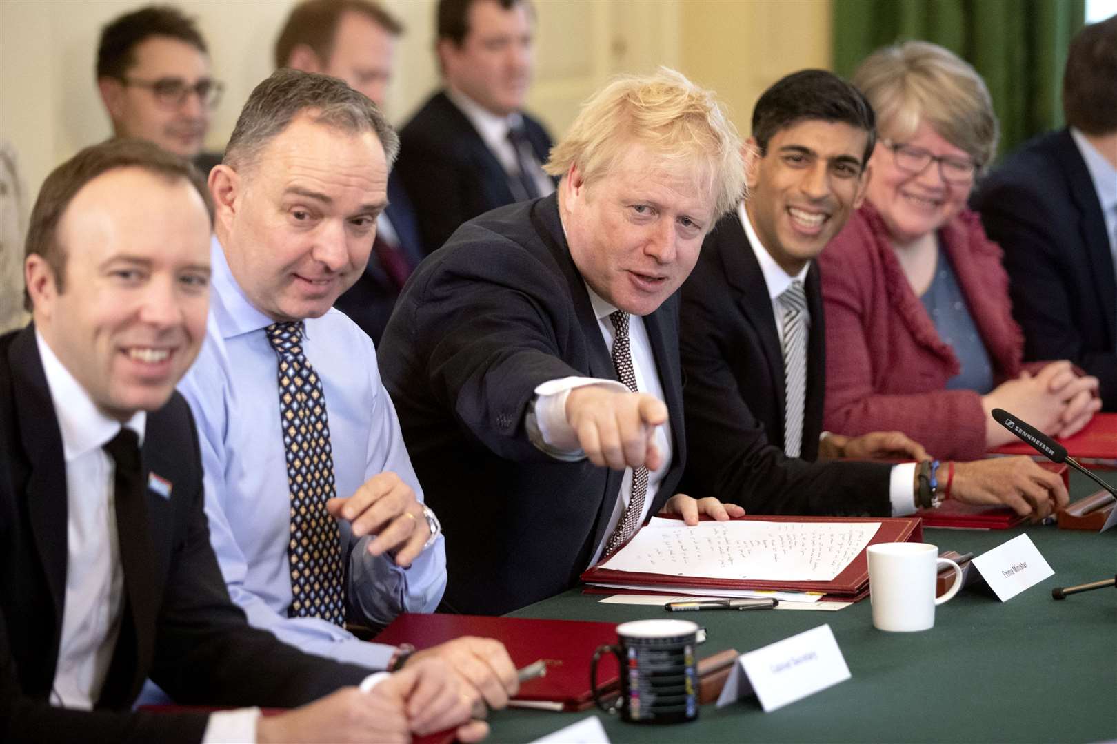 Prime Minister Boris Johnson alongside Sir Mark Sedwill, who is stepping down from his dual role as Cabinet Secretary and national security adviser (Matt Dunham/PA)