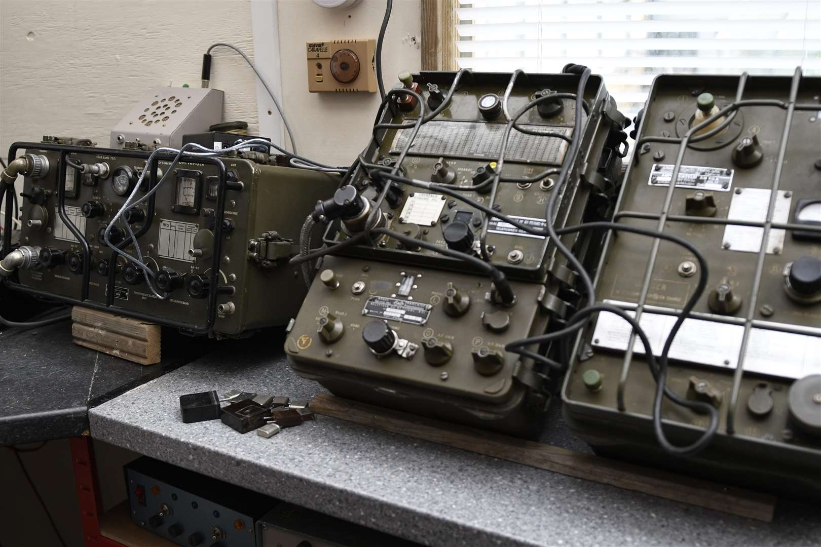Ian Keyser has turned his home into a museum of Second World War transmitters and equipment. Picture: Barry Goodwin