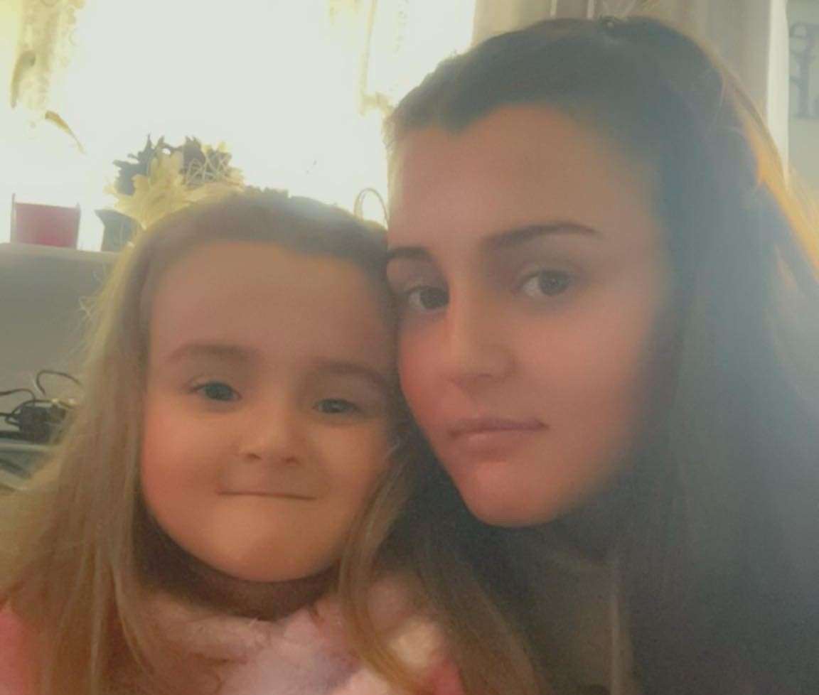 Allana Spencer, from Maidstone, with her daughter Ava-Mae. Picture: Allana Spencer
