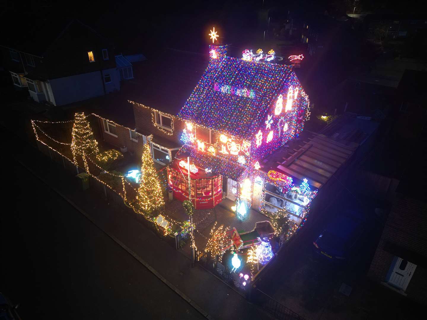 Mr Walters’s display will raise funds for the Teenage Cancer Trust (PA/Owen Humphreys)