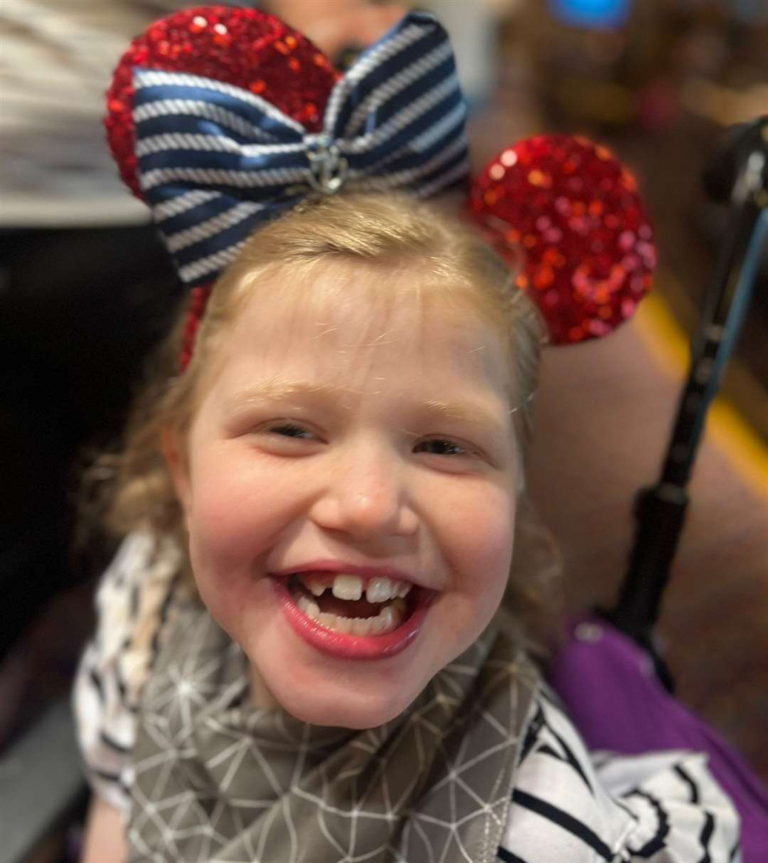 Ella remains a happy and smiley girl despite her condition, says mum Julie