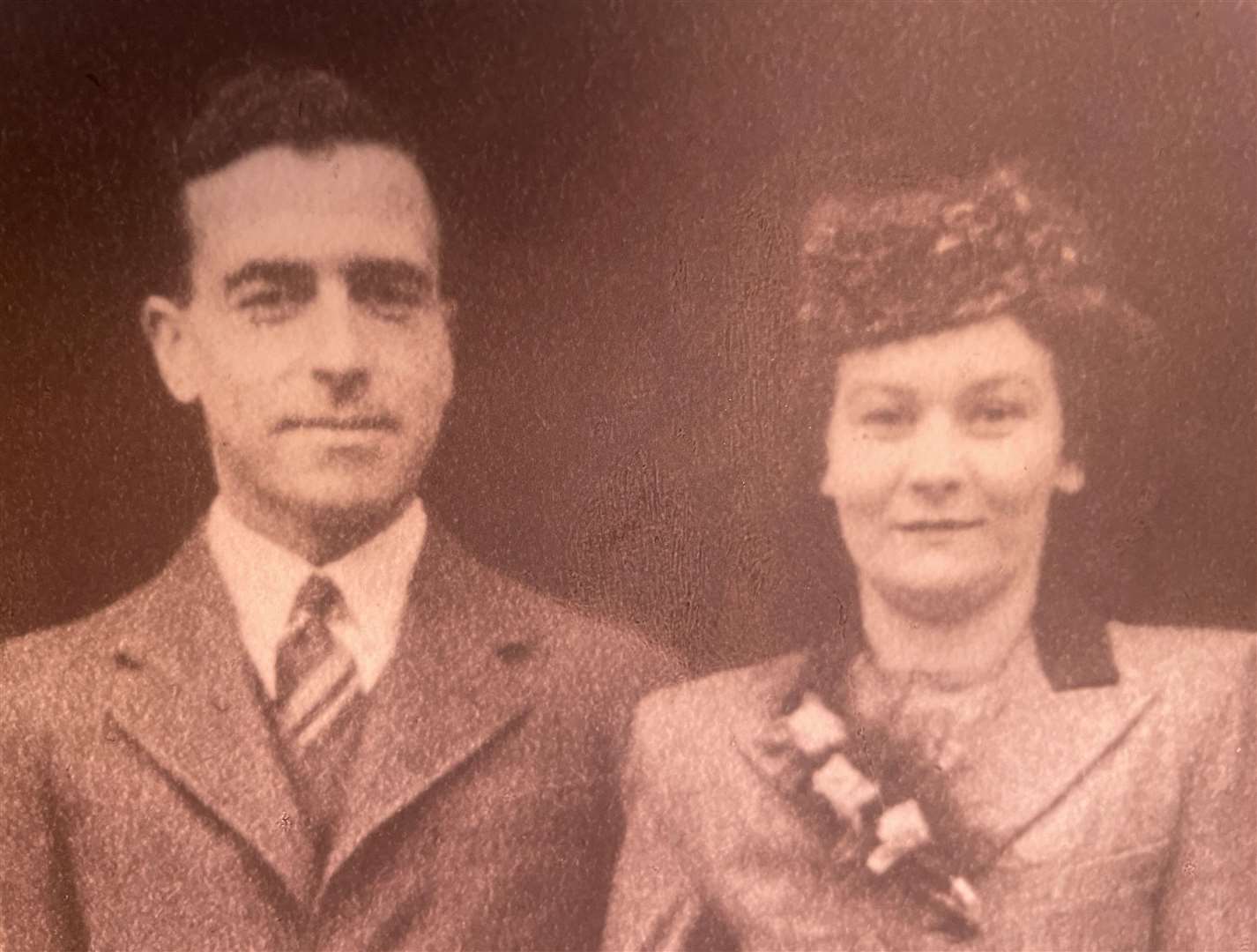 Bernice at the wedding to her second husband, Jack in 1946