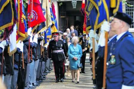 Allan Willett, Lord Lieutenant of Kent, at last July's Veterans' Day event in Chatham