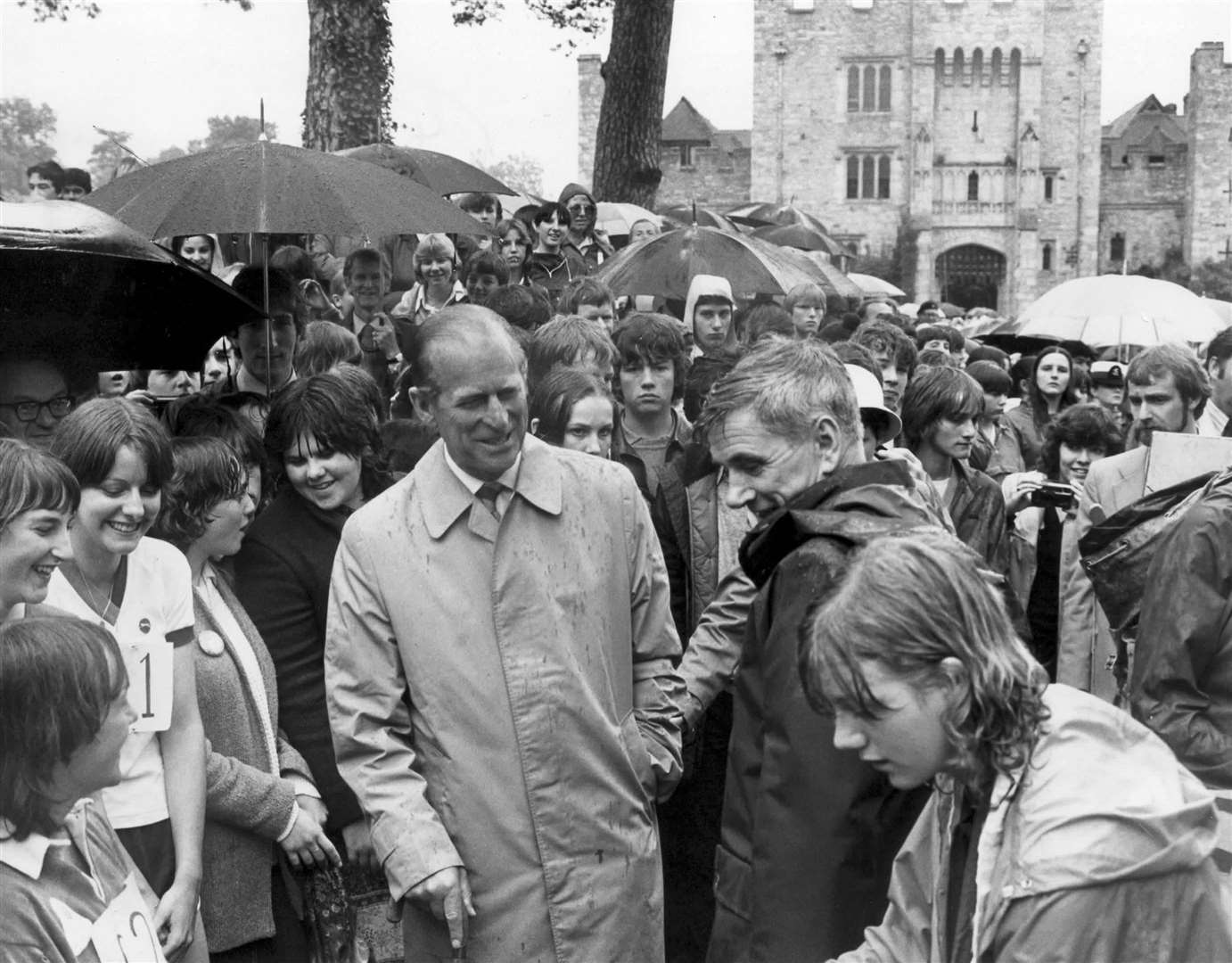 Crowds flocked to see the Duke at Hever