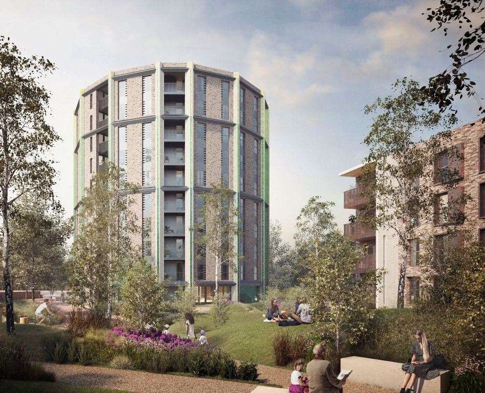 The planned rotunda building has been described as a “carbuncle”. Picture: SGN Place