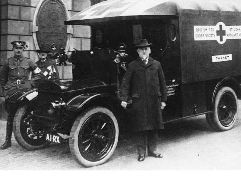 Ambulance corps outside the former Ramsgate fire station in Effingham Street. Picture: Ramsgate Town Council