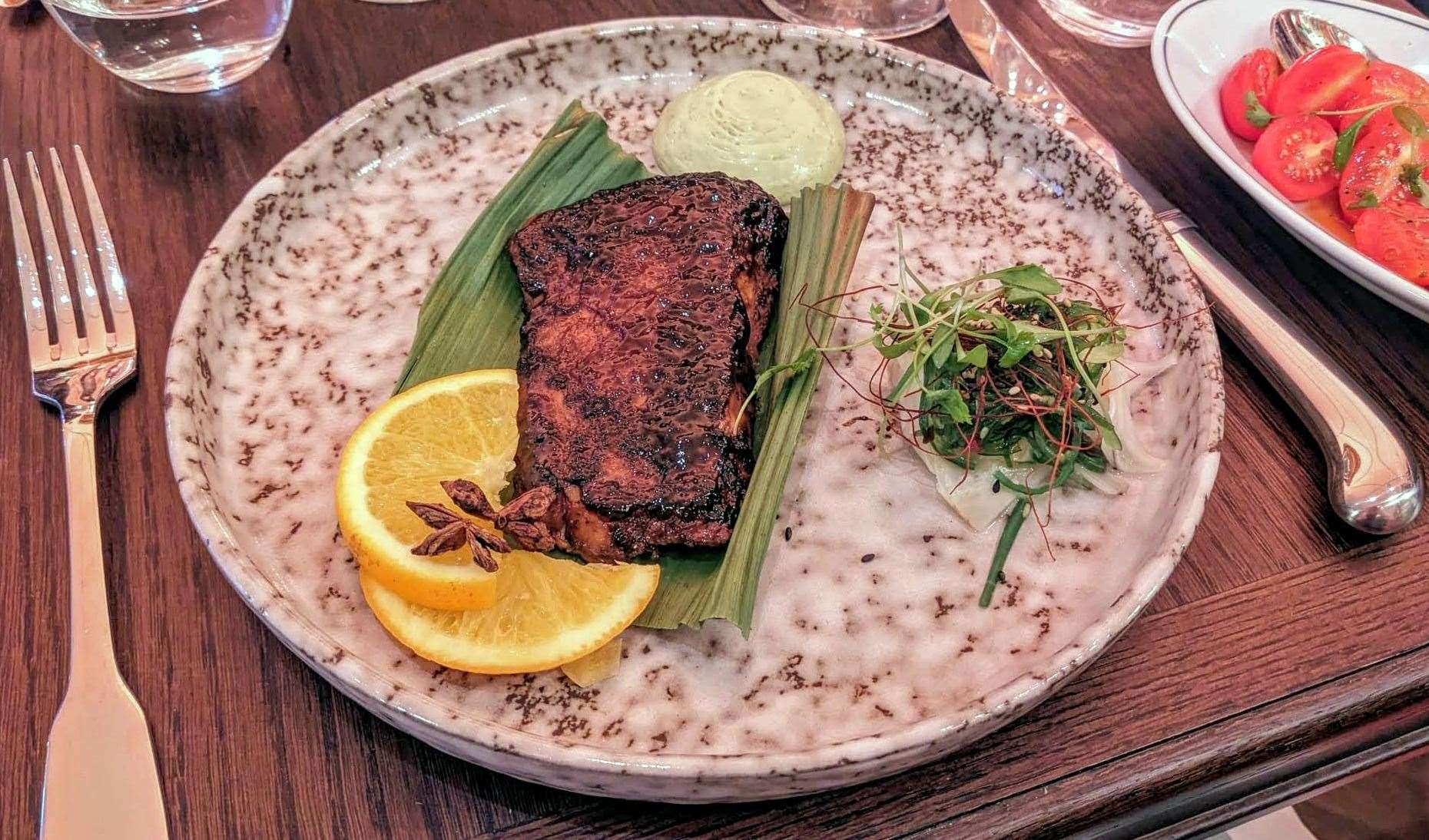 Blackened cod fillet at The Ivy in Canterbury