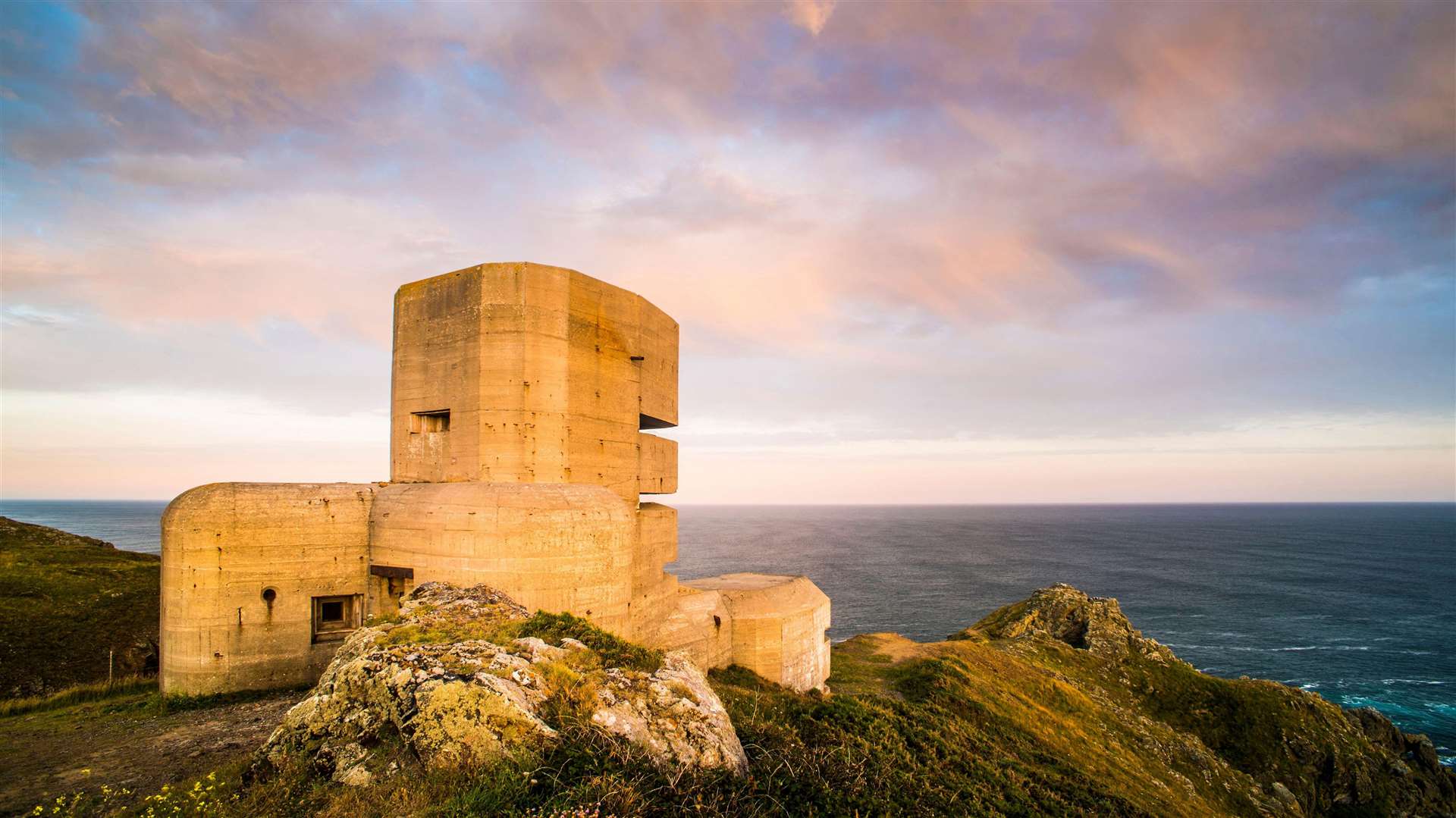 Guernsey’s German Observation Tower from World War Two is still standing. Picture: Alamy/PA