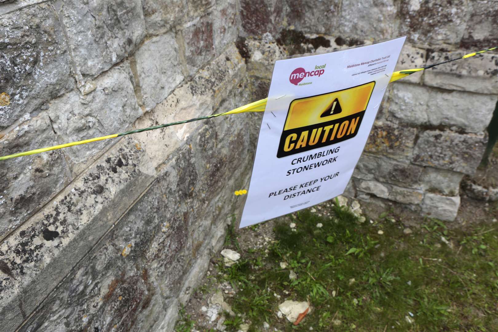 Crumbling stonework is an issue at Cobtree Hall