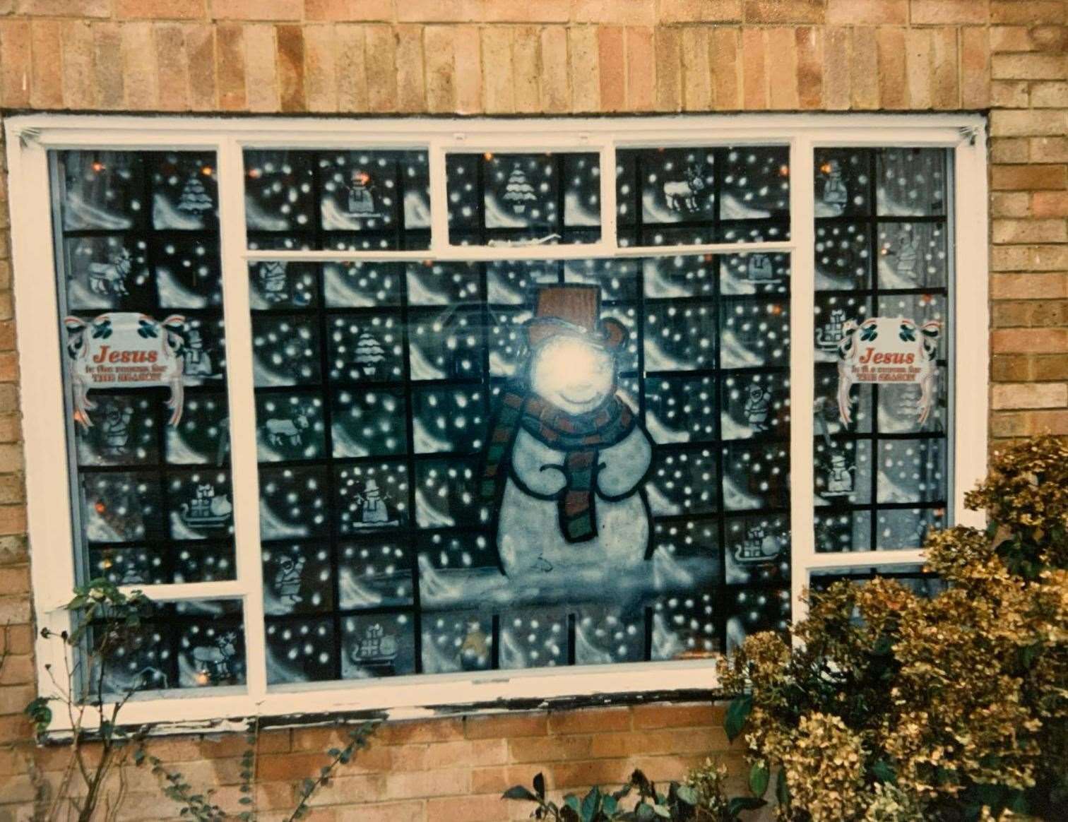 The window displays at the King family home in Rochester in the early years when the tradition began. Picture: Janita King